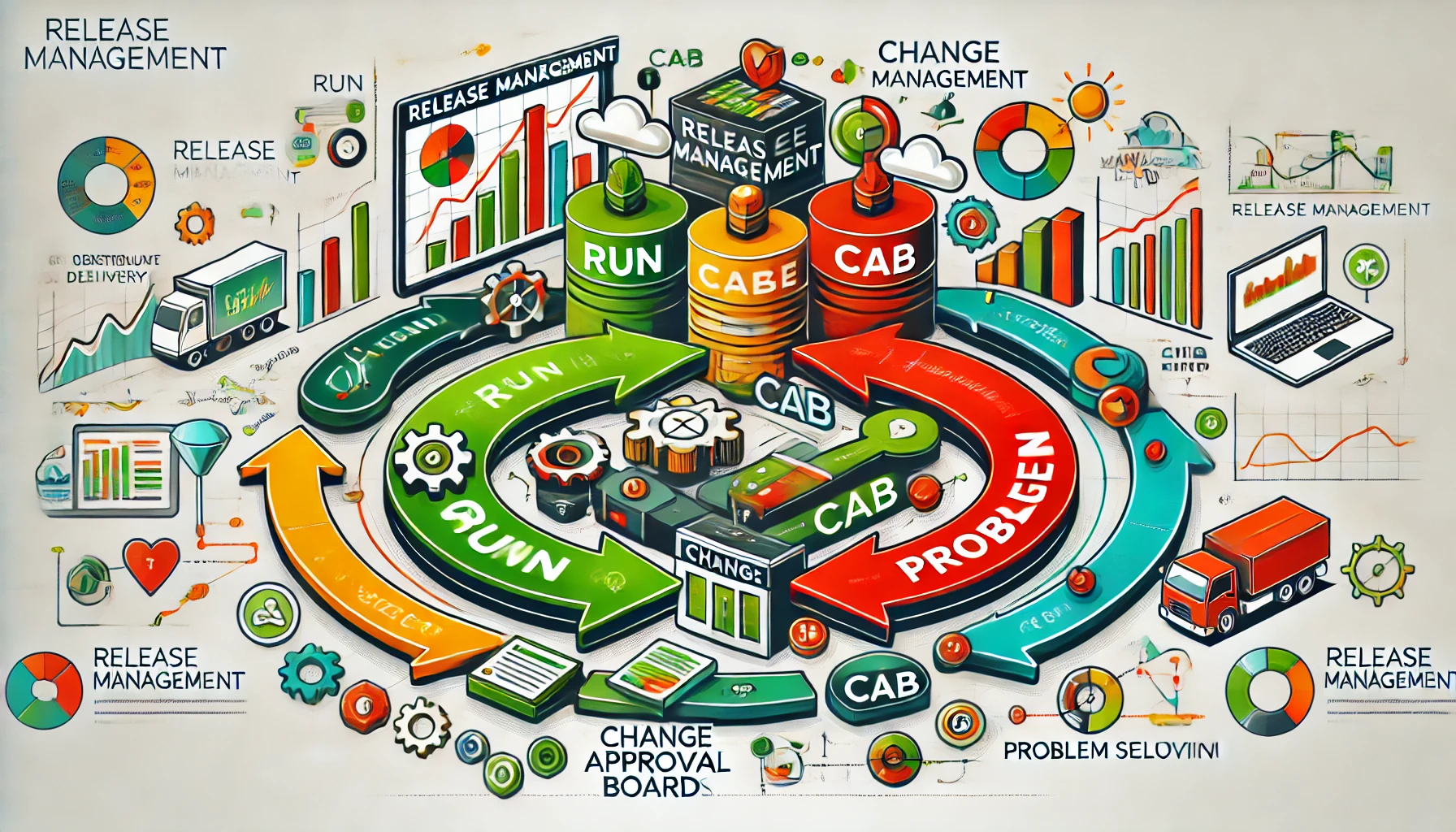 RUN, CAB, Change et Problem Management dans le Release Management